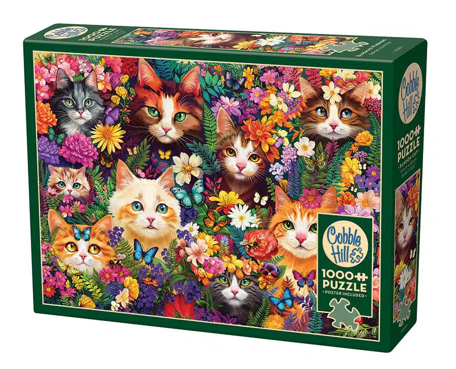 1000PC Blooming Whiskers Cobble Hill Puzzle image 0